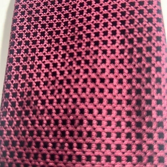 Tattersall royal fuchsia tie 100% silk - Picture 3 of 8